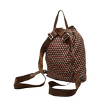 Prada Backpack Brown Pink Nylon Leather — view 2