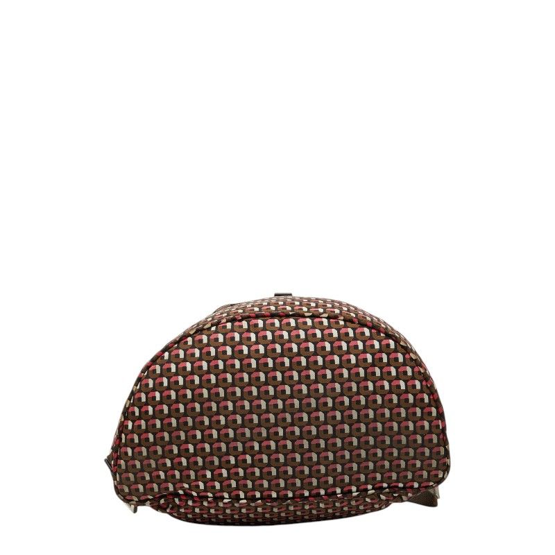 Prada Backpack Brown Pink Nylon Leather — view 3