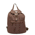 Prada Backpack Brown Pink Nylon Leather