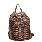 Prada Backpack Brown Pink Nylon Leather