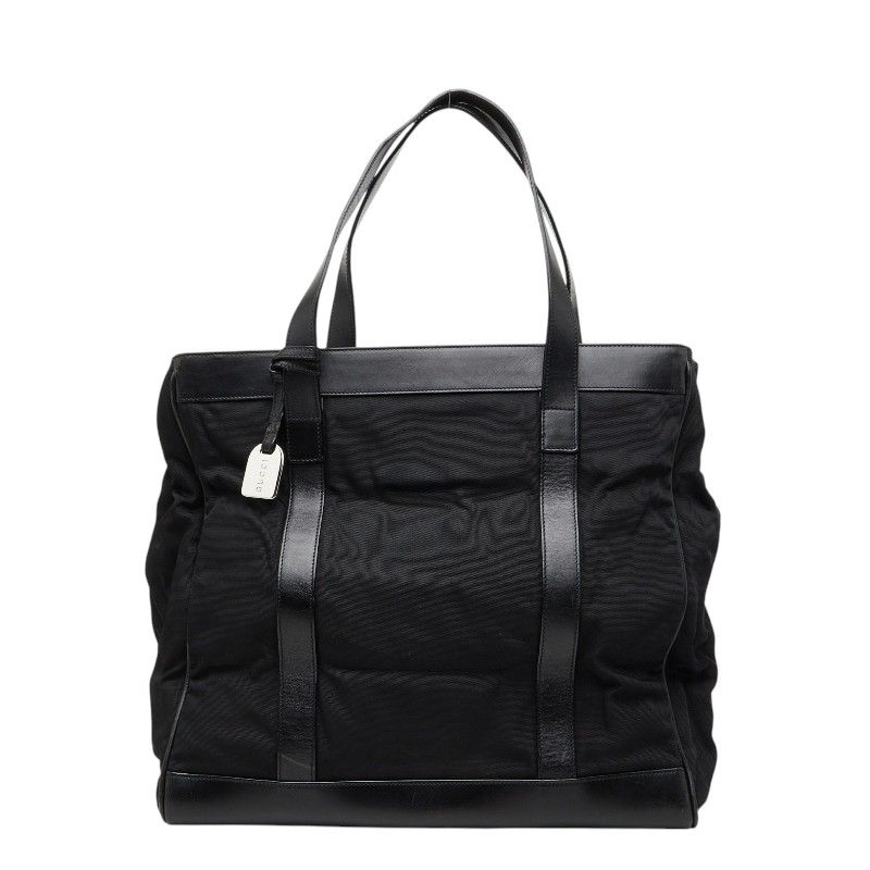 Gucci Tote 002 Black Nylon Canvas