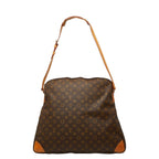 Louis Vuitton Monogram Sac Rose Shoulder Bag Brown Leather