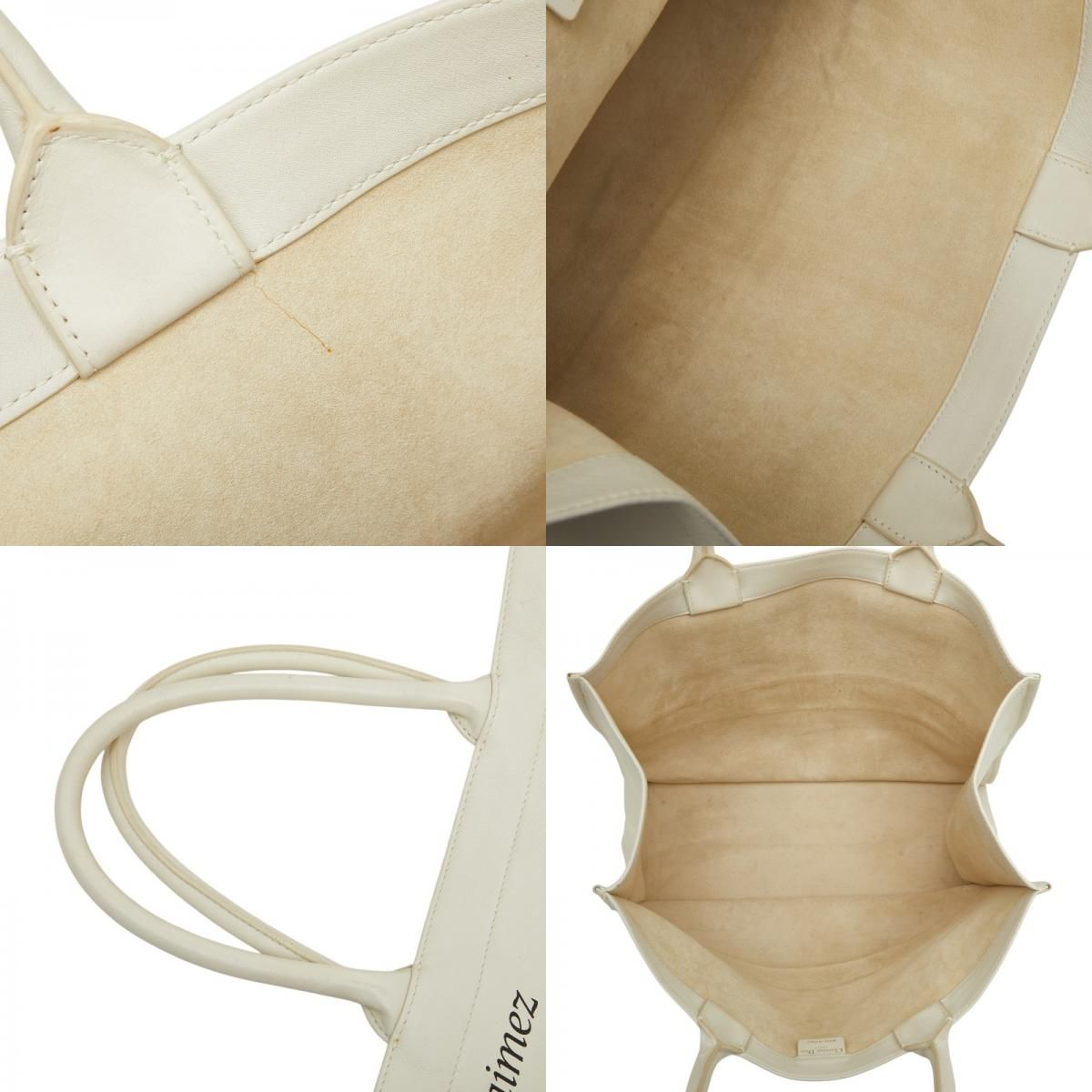 Dior Book Tote White Black Leather — view 9
