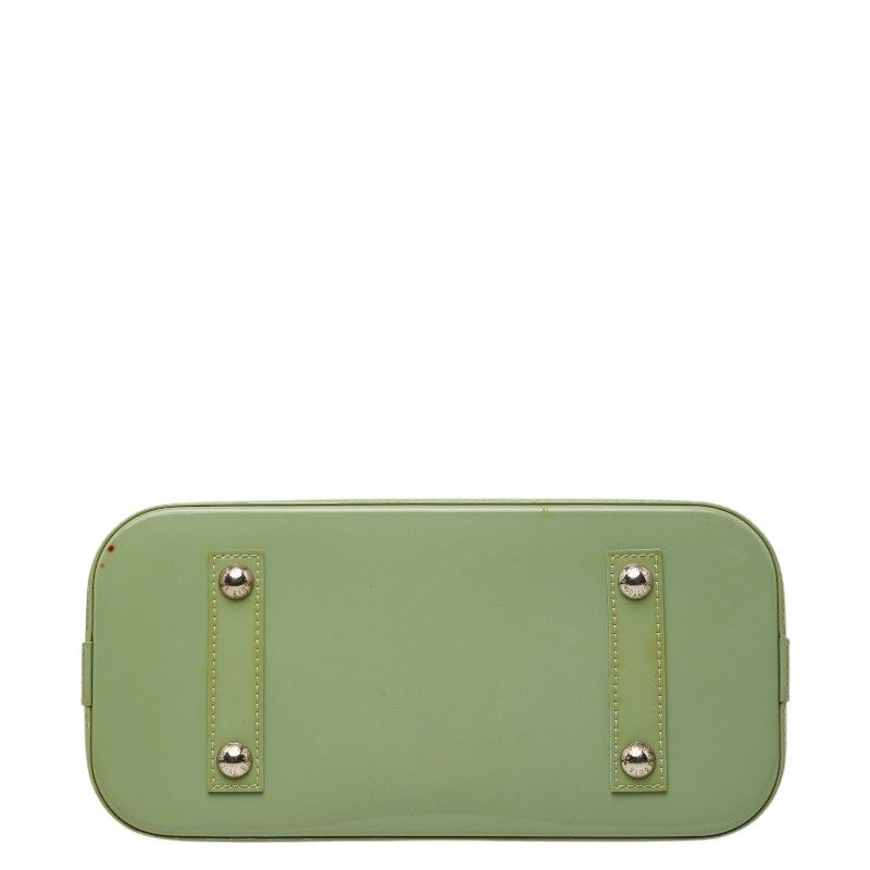 Louis Vuitton Epi Electric Alma PM 2-Way Shoulder Bag Mint Green Patent Leather — view 3