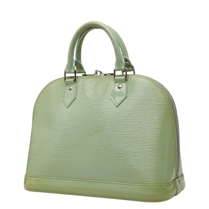 Louis Vuitton Epi Electric Alma PM 2-Way Shoulder Bag Mint Green Patent Leather — view 2