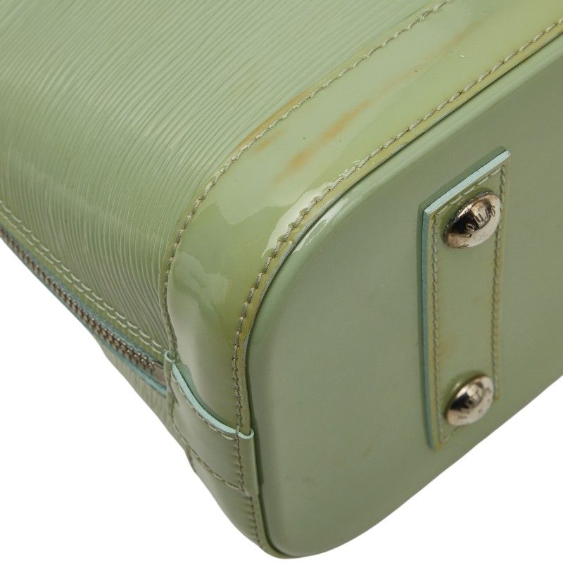 Louis Vuitton Epi Electric Alma PM 2-Way Shoulder Bag Mint Green Patent Leather — view 6