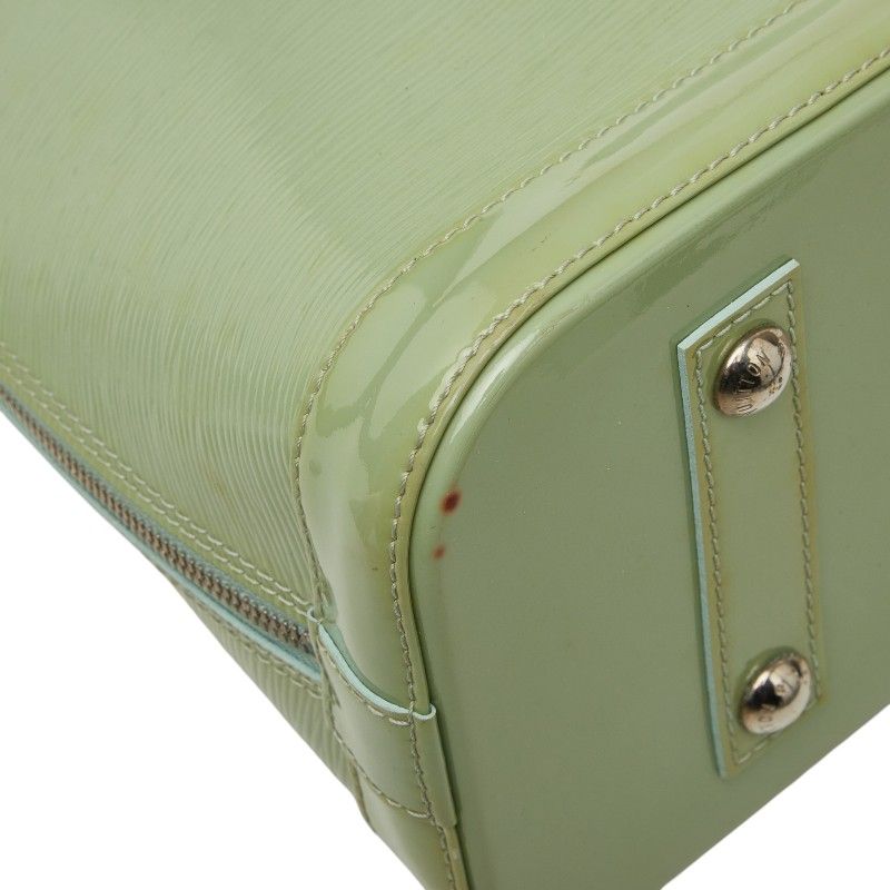 Louis Vuitton Epi Electric Alma PM 2-Way Shoulder Bag Mint Green Patent Leather — view 4