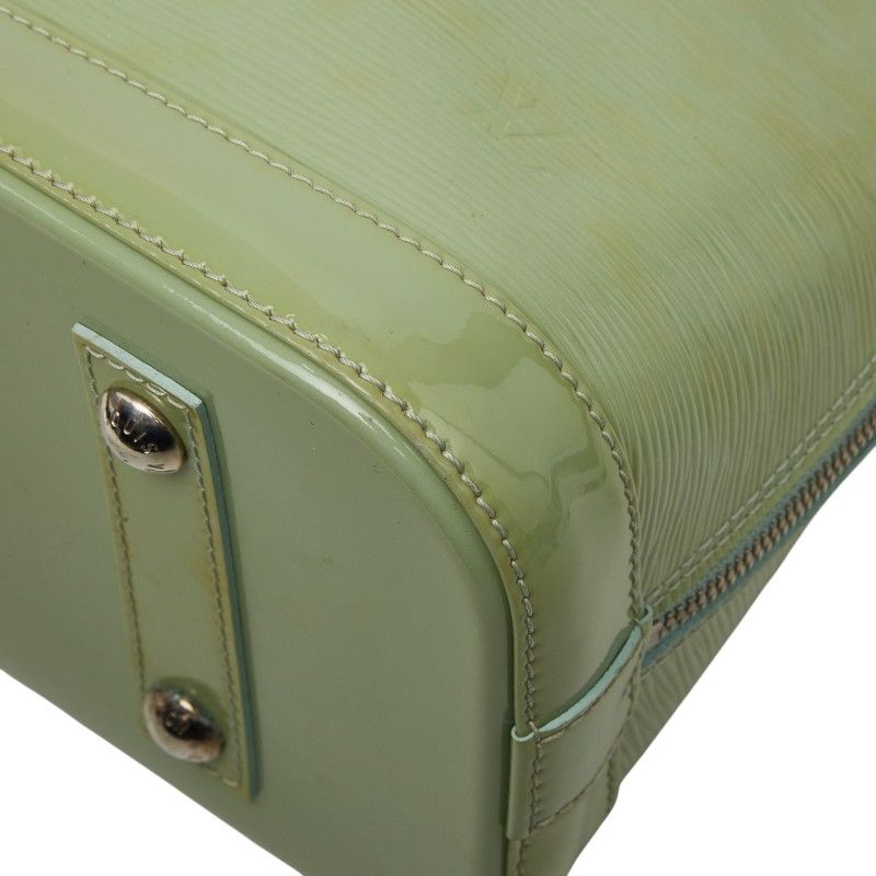 Louis Vuitton Epi Electric Alma PM 2-Way Shoulder Bag Mint Green Patent Leather — view 5