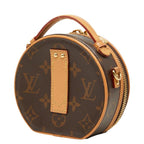 Louis Vuitton Monogram Mini Boite Chapeau 2-Way Shoulder Bag Brown Leather — view 2