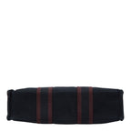 Hermes Fourre Tout PM Tote Black Wine Red Bordeaux Cotton — view 3