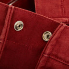 Hermes Fourre Tout MM Tote Red Canvas — view 8