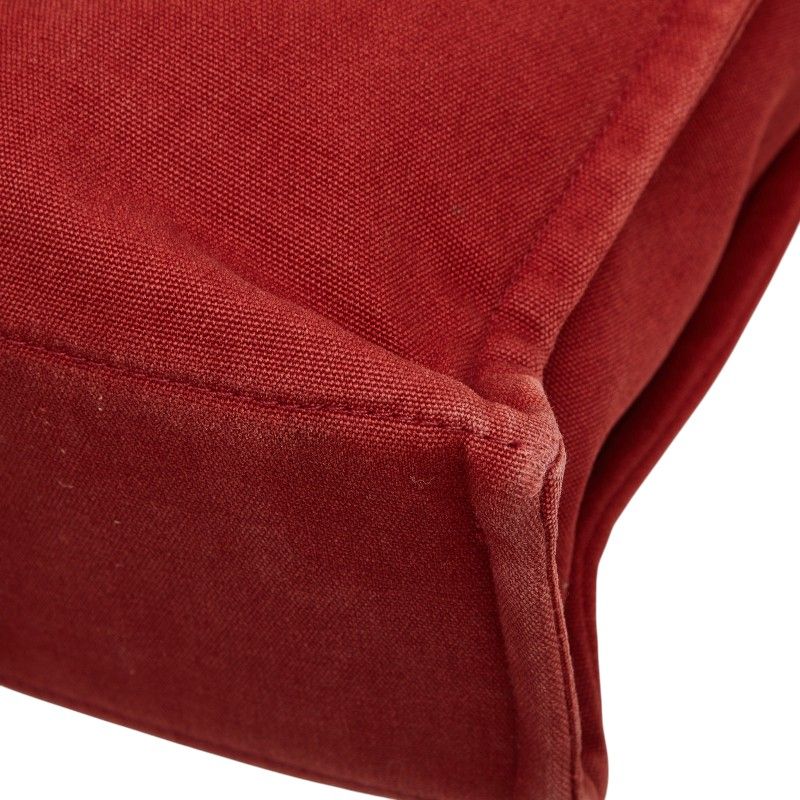 Hermes Fourre Tout MM Tote Red Canvas — view 6