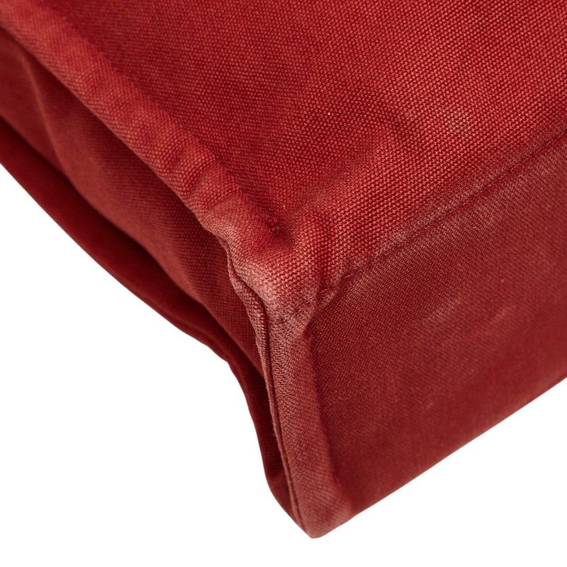 Hermes Fourre Tout MM Tote Red Canvas — view 7