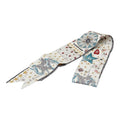 Dior Mizza L'etoile Scarf White Multicolor Silk