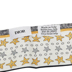 Dior Mizza L'etoile Scarf White Multicolor Silk — view 4