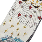 Dior Mizza L'etoile Scarf White Multicolor Silk — view 3