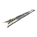 Dior Mizza Floral Scarf White Multicolor Silk