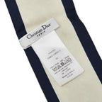 Dior Mizza Floral Scarf Ivory Multicolor Silk — view 9