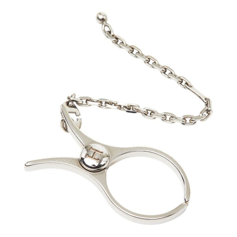 Hermes Phil Glove Holder Silver Metal 1- Gloves — view 2