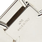 Prada Key Ring Key Holder Silver Black Metal — view 3