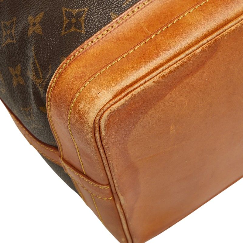 Louis Vuitton Monogram Noe Shoulder Bag Brown Leather — view 5