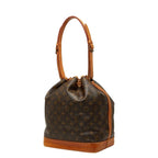 Louis Vuitton Monogram Noe Shoulder Bag Brown Leather — view 2