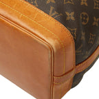 Louis Vuitton Monogram Noe Shoulder Bag Brown Leather — view 4