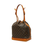 Louis Vuitton Monogram Noe Shoulder Bag Brown Leather — view 2