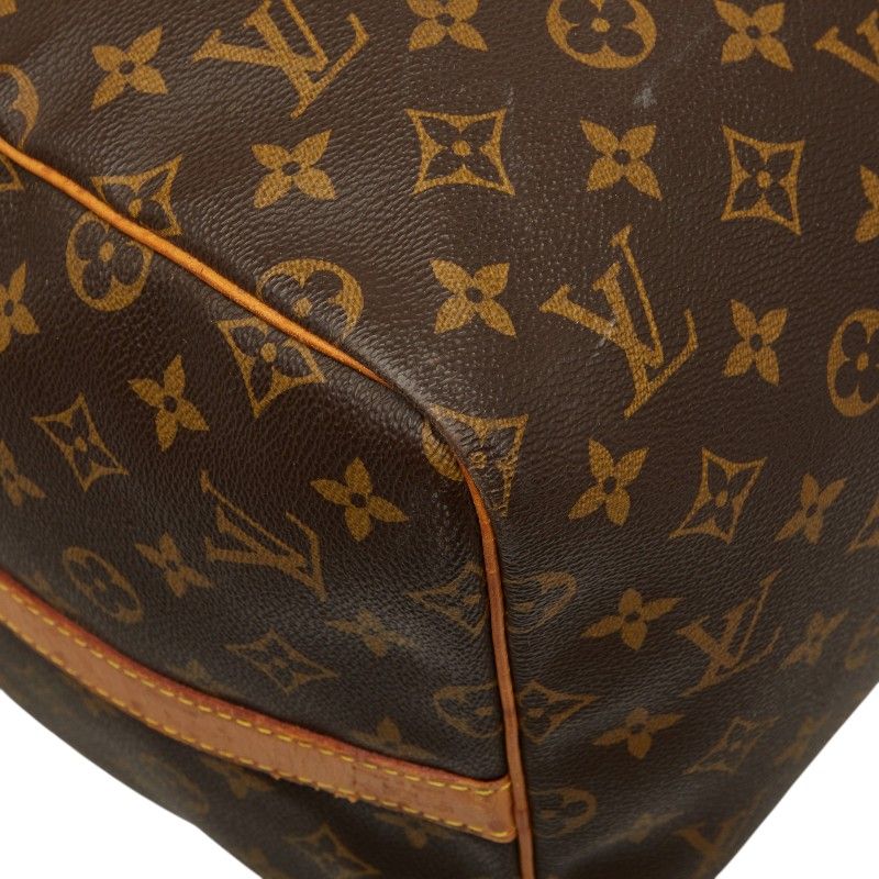 Louis Vuitton Monogram Keepall Bandouliere 55 Boston Bag 2-Way Brown Leather — view 5