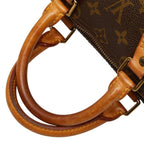 Louis Vuitton Monogram Speedy 25 Mini Boston Bag Brown Leather — view 8