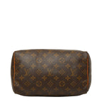 Louis Vuitton Monogram Speedy 25 Mini Boston Bag Brown Leather — view 3