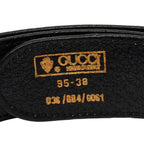 Gucci Sherry Line GG Logo Buckle Belt Black Green Red Leather — view 5