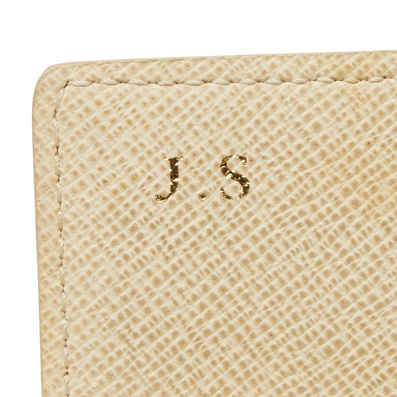 Louis Vuitton Damier Azur Portefeuille Sarah Wallet White Leather — view 6