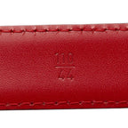 Louis Vuitton Epi Ceinture Classic Plain Belt Castilian Red Leather — view 7