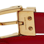 Louis Vuitton Epi Ceinture Classic Plain Belt Castilian Red Leather — view 4