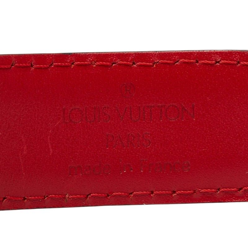 Louis Vuitton Epi Ceinture Classic Plain Belt Castilian Red Leather — view 8