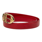 Louis Vuitton Epi Ceinture Classic Plain Belt Castilian Red Leather — view 2