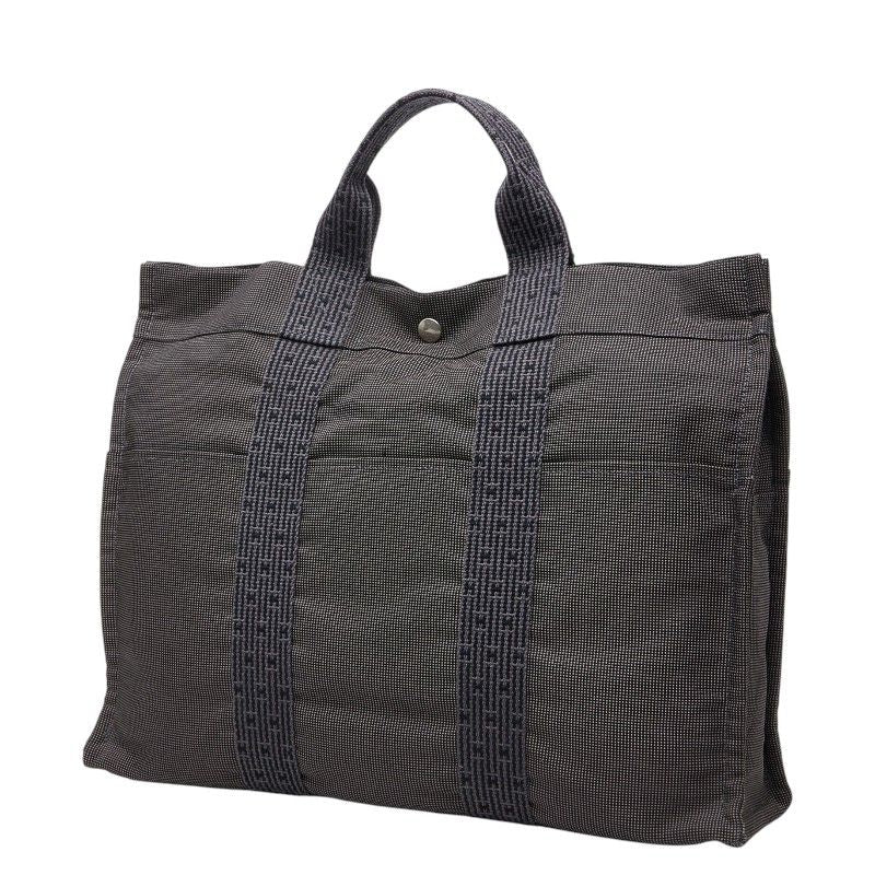 Hermes Her Line MM Tote Gray Canvas — view 2