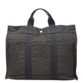 Hermes Her Line MM Tote Gray Canvas