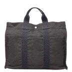 Hermes Her Line MM Tote Gray Canvas