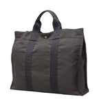 Hermes Her Line MM Tote Gray Canvas — view 2