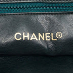 Chanel Bicolor Chain Tote Shoulder Bag Crossbody Green Leather — view 7