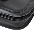 Saint Laurent YSL Logo Shoulder Bag Black Leather — view 4