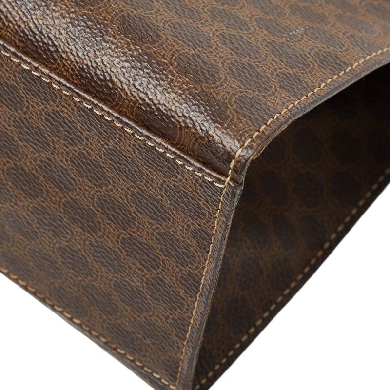 Celine Macadam Handbag Brown Leather — view 4