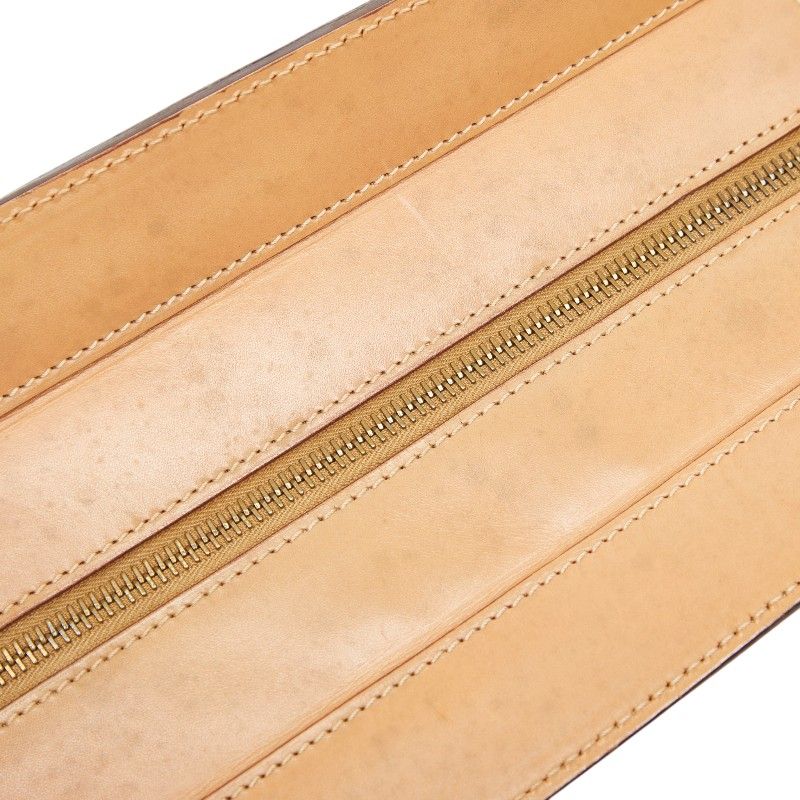 Celine Macadam Handbag Brown Leather — view 8