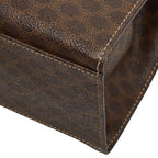 Celine Macadam Handbag Brown Leather — view 6