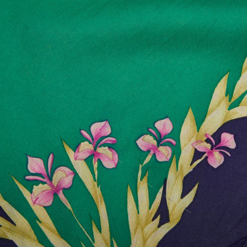 Hermes Carre 90 Hd'origny Flower Blooming Horse Scarf Large Green Multicolor — view 5