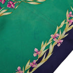 Hermes Carre 90 Hd'origny Flower Blooming Horse Scarf Large Green Multicolor — view 4