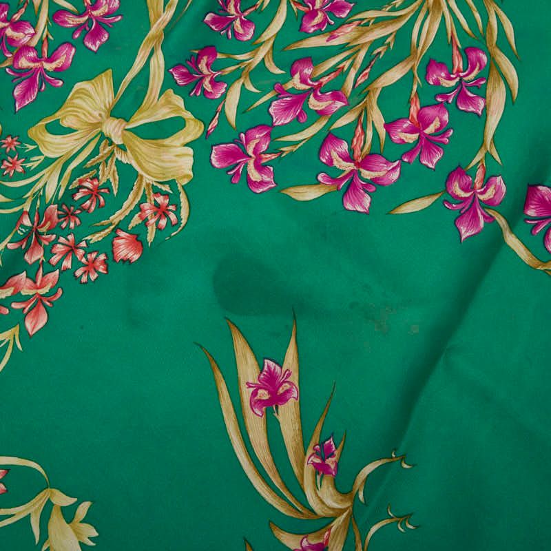 Hermes Carre 90 Hd'origny Flower Blooming Horse Scarf Large Green Multicolor — view 2