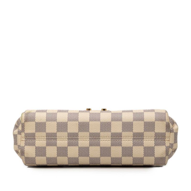 Louis Vuitton Damier Azur Croisette 2-Way Shoulder Bag White Leather — view 3
